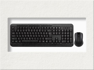 Combo de teclado y ratón inalámbricos de gran oferta WS881, serigrafía de línea de PU de 1,35 metros, teclado estándar de oficina OEM - Product Image 6