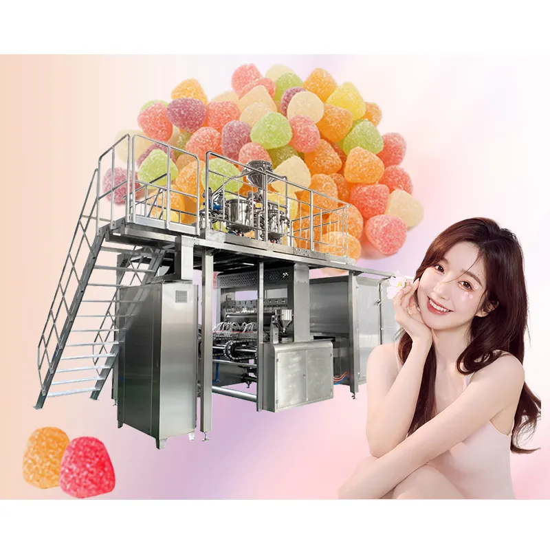 เครื่องปั้น Nutraceutical Gummies แบบฮาลาตินฟรีเครื่อง B-12 วิตามิน Gummies ผลิต Gummies จากประเทศจีน