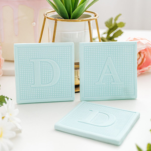 Nghệ tây hình vuông Tên dập nổi bảng chữ cái chữ cái Acrylic Cookie cutter và embosser cho fondant và bảng chữ cái Cookie - Product Image 3