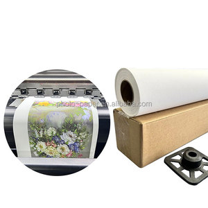 60 "x 30m dung dịch cuộn vải không thấm nước <span class=keywords><strong>Matte</strong></span> Polyester Gallery triển lãm nghệ thuật phun vải cuộn - Product Image 6