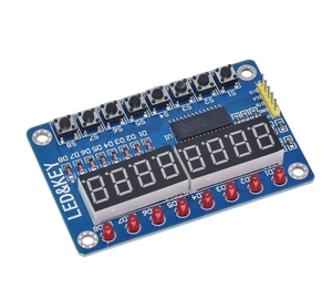 TM1638LEDディスプレイ8ビットデジタルチューブモジュールAYR7セグメント8ビット0.36インチREDTM1638KEYLEDディスプレイボードパネル - Product Image 1