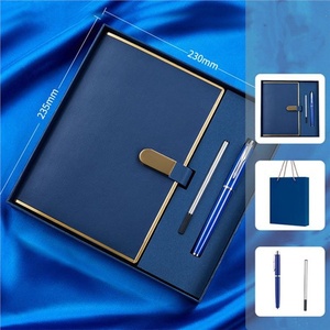 Luxury Custom PU Leather <strong>Notebook</strong> Journal A5 <strong>Notebook</strong> Gift Set for Business - Product Image 4