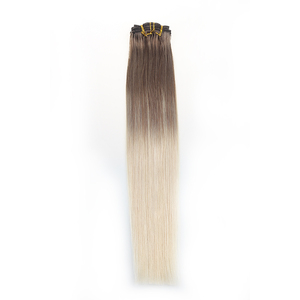 批发无缝双拉Ombre颜色处女雷米人夹Ins头发扩展 - Product Image 5