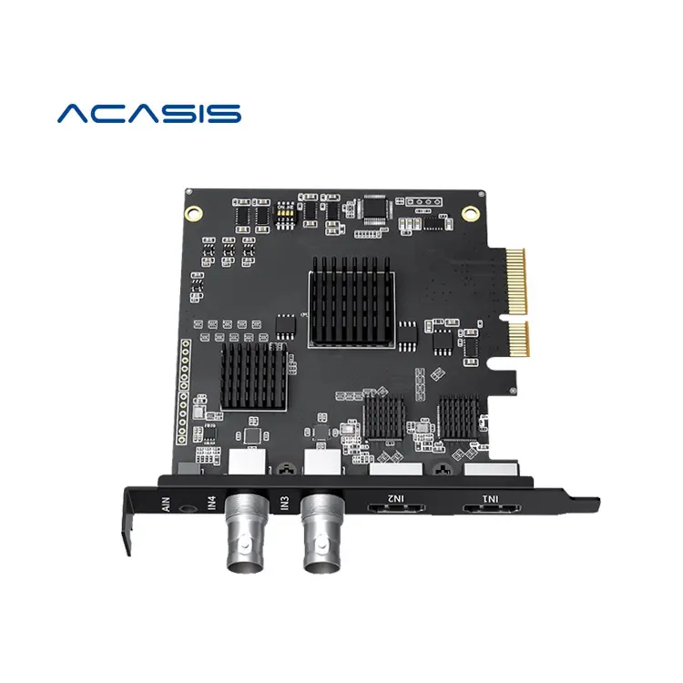 Acasis4チャンネルSDIおよびHD互換オーディオビデオキャプチャカードゲームPS4DVDカムコーダーカメラ用ライブストリーミングボックス録画