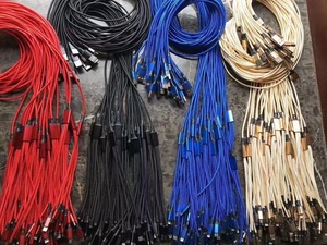Ready to Ship 1.2m 3 in 1 Nylon <strong>USB</strong> Charging Cable Fast Charging Mobile Phone Cable for Mobile Phone Cables - Product Image 6