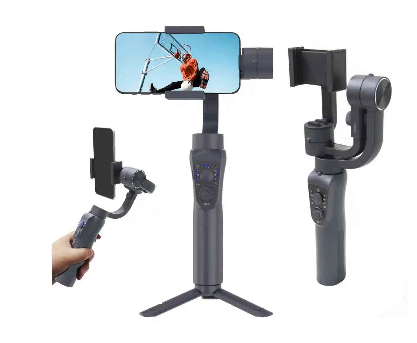 S5B الهاتف الذكي المحمول gimbal 360 كاميرا آلية قابلة للتعديل والتصوير والفيديو والتصوير مع حامل ثلاثي القوائم