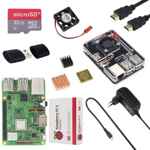 Original Raspberry Pi 3 Modelo B Plus 1G RAM 1,4 GHz Quad-core 64 bit CPU construir en WiFi y diente azul Raspberry Pi 3B + kit