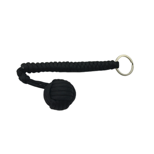 בעבודת יד אישית קמפינג הישרדות הגנה עצמית Paracord קוף אגרוף עם כדור פלדה גדול - Product Image 1