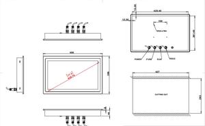 IP66防水オールインワン組み込みコンピューターファンレスウォールマウント産業用タッチスクリーンLinuxAndroidパネルPC - Product Image 3