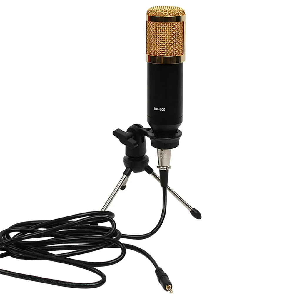 PYJ hot-selling professional microphone with tripod bracket set, which can be used for web broadcasting, recording studio, etc.