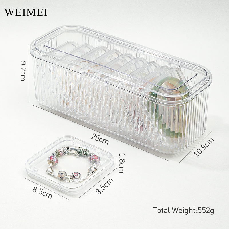 Caja del organizador de la joyería