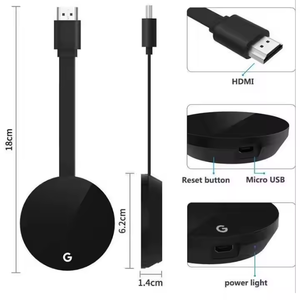 جهاز عرض لاسلكي للهاتف المحمول مع شاشة عالية الدقة وعرض مباشر للتلفزيون وشاشة منزلية، يدعم العرض الأفقي والعمودي وشبكة الجيل الخامس ثنائية النطاق عالمي الاستخدام - Product Image 6