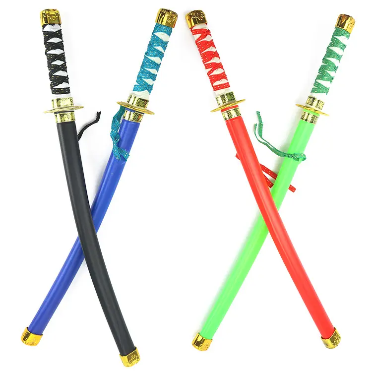 Детский фехтовальщик, пластиковый игрушечный нож, японский самурайский рыцарский меч, модель меча, игрушка Катана