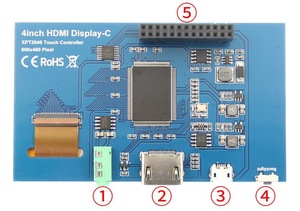 4 pollici lampone Pi HDMI Display lampone PI Touchscreen ip ad alta definizione 800x480 3B/4B - Product Image 5