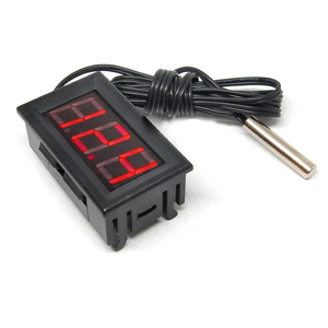 温度センサーモジュール検出器0.56インチセンサープローブDC 5-12V 0.56 "温度計LEDデジタルテスターパネルゲージ - Product Image 1
