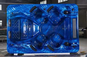 126inch 6 người ngoài trời bồn tắm nước nóng yjacuzzi Spa hồ bơi lười biếng lớp baina <span class=keywords><strong>remous</strong></span> paresseux Ống nóng ngoài trời Whirlpool với màu - Product Image 4