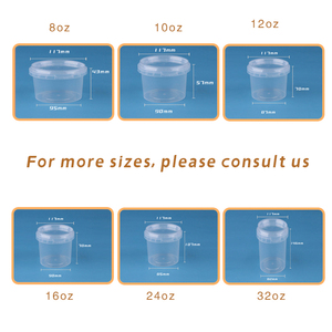 Soğuk içecekler için 90mm çaplı kapaklı özel baskılı tek duvar PP PET plastik bardaklar - Product Image 2