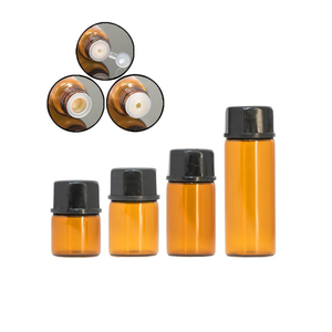Frascos de vidrio ámbar vacíos de 2ml, 3ml, 5ml, muestra de Frascos cuentagotas de aceite esencial - Product Image 4