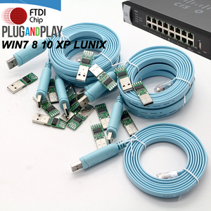 Plug and Play WIN10 FTDI FT232RL cavo seriale Console USB per interruttore Router Cisco USB2.0 AM / RJ45 8 p8c rete di debug CN;GUA - Product Image 2