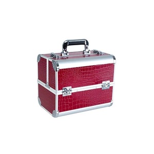 厂家批发铝合金化妆盒双开化妆工具箱化妆品收纳盒 - Product Image 5
