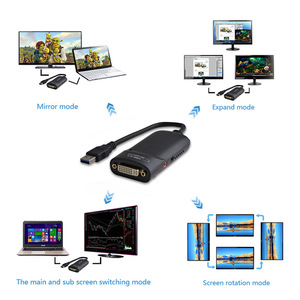 Alta calidad USB 3,0 UGA a DVI VGA Multi Display Monitor externo convertidor conector adaptador gráfico - Product Image 5