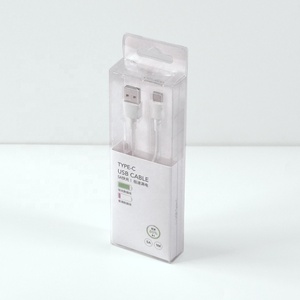 定制塑料透明折叠透明方形宠物USB数据电缆盒带托盘 - Product Image 1