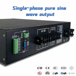 Híbrido 800W/1000W/1KVA Inversor de potencia de onda sinusoidal pura Monofásico 24VDC a 220VAC Pantalla LCD 48V Entrada 50/60Hz Frecuencia de salida - Product Image 6