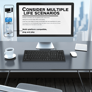 New USB 3.0 <strong>Keyboard</strong> With Membrane Operation Style Wired USB Interface for Desktop Fashionable Office Game <strong>Keyboard</strong> Mouse Set - Product Image 3