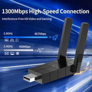 RTL8812CU 802.11ac 1300Mbps即插即用无线网卡双频2.4G 5.8G迷你USB Wifi适配器，适用于Windows 10/11 - Product Image 5