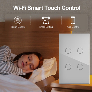 TAWOIATuyaウォールスイッチアプリWifiLedライトタッチスイッチガラス電気リモートワイヤレス12 34ギャングスマートスイッチ - Product Image 6