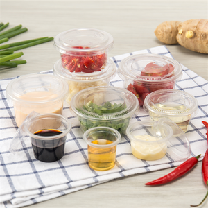 Lofood gıda sınıfı tüm boyut 1.5oz 2oz 5oz şeffaf pp blister daldırma tek kullanımlık plastik sos kabı kapaklı - Product Image 6