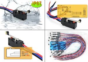 移動制限が調整可能な防水マイクロスイッチ、ノーマルオープンとクローズド電流5A D2VW-5L2-1M - Product Image 5