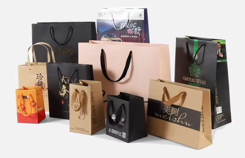 Sac de courses en papier kraft sur mesure