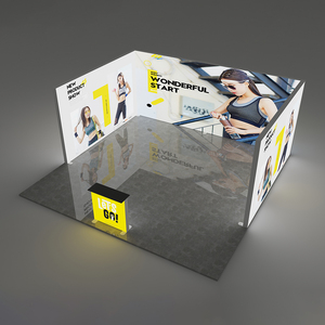JiongChang Custom Seg Exhibition Expo Portable Trade Show Booth Easy Installation Display Tension Fabric Light Box - Product Image 2