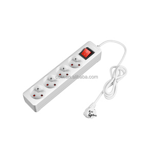 French Type Power <strong>Extension</strong> Strip 3-Way <strong>Multiple</strong> <strong>Socket</strong> with Switch, <strong>Multiple</strong> Plug with 1.5 m Cable - Product Image 3