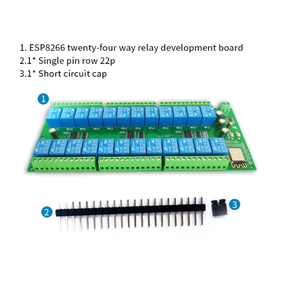 ESP8266 WIFI 24 Channel Relay <strong>Module</strong> ESP-12F Relay Development Board Power Supply 5V/12V/24V/10A for Smart Home <strong>Wireless</strong> Control - Product Image 2