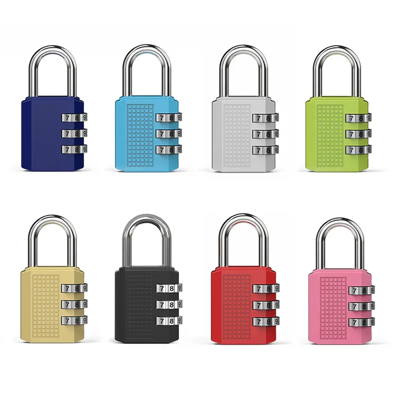 Up Security กุญแจล็อคกระเป๋าเดินทางแบบผสม3หลัก,ล็อกกระเป๋าเดินทางแบบทนทานรหัส03B สำหรับยิมล็อคหมายเลขตู้