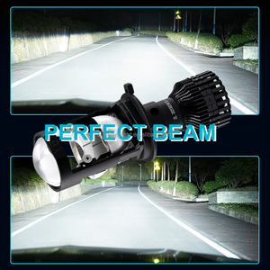 Chenlang Bi LED far ampulü Lens 12V üretici lazer çift yansıtıcı fincan H7 H11 9005 H4 Mini Led projektör far