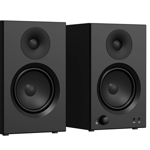 OEM工厂家用音频扬声器35W * 2台式木柜蓝牙交流RCA辅助输入迷你发光二极管户外卡拉ok电脑舞台