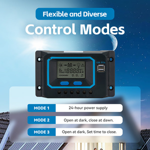 GCSOAR PWMソーラー充電コントローラ40A太陽エネルギーシステム用キャンプ装置ランタンやファン - Product Image 5