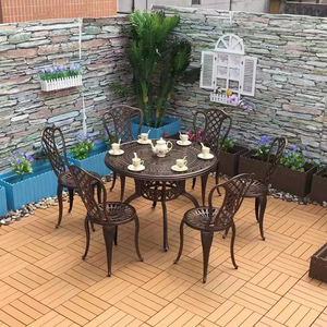 Hollow Out Pattern Chair Hot Selling <strong>Patio</strong>&amp;Garden Chair Furniture Restaurant Chair Cast Aluminum Outdoor Table - Product Image 1
