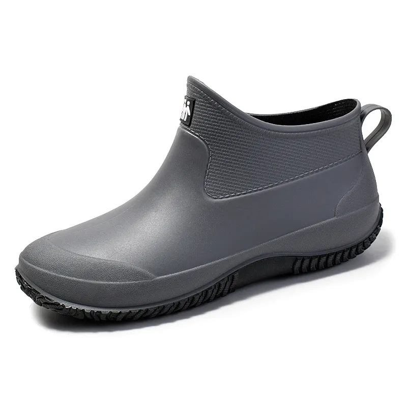 レインブーツ冬の暖かい防水ブーツフリースレインブーツ屋外防水スノーシューズ雨防水靴