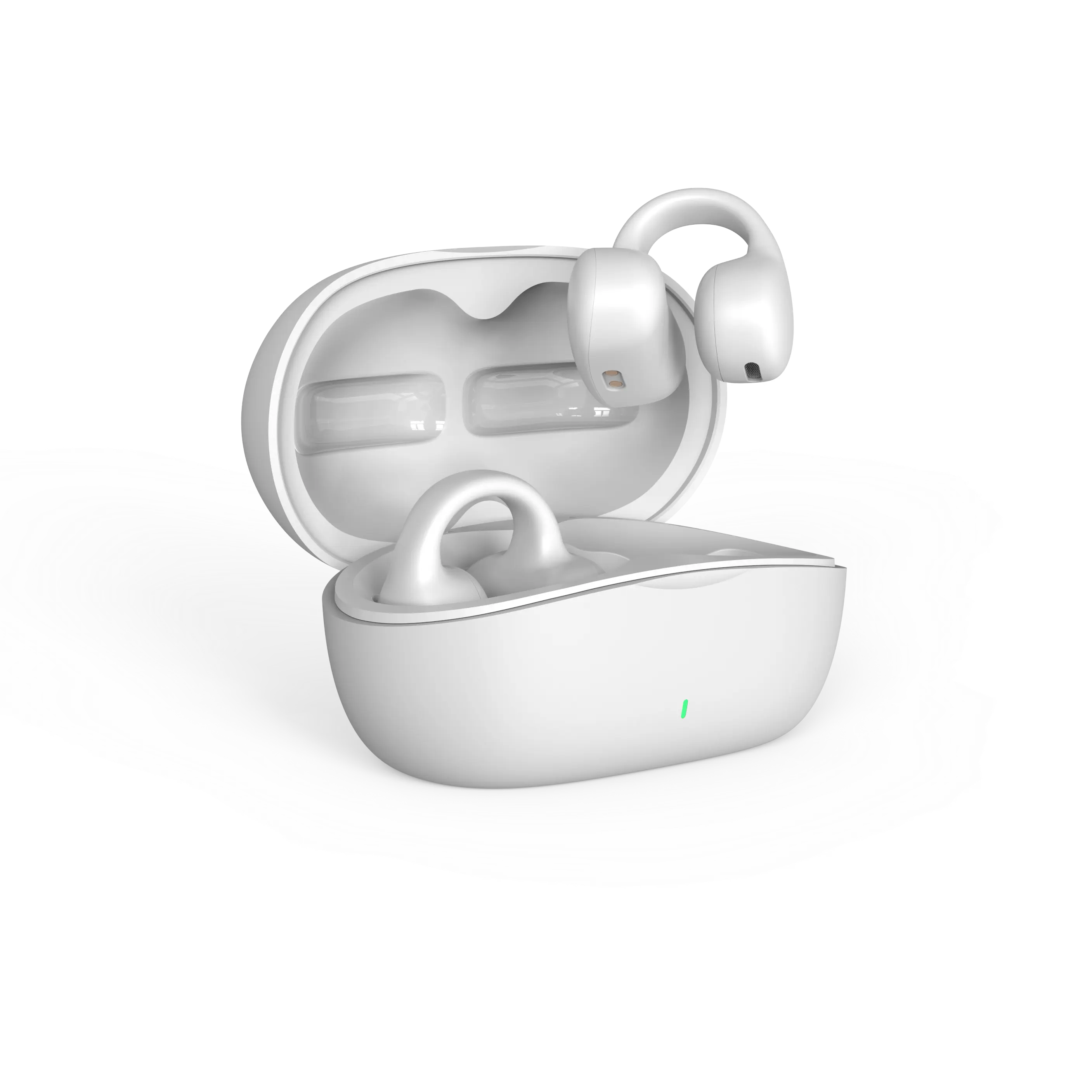 Open Ear Headphones True Wireless Bluetooth Earbuds with Earhooks Sport Workout Earbuds Built in Mic Waterproof Bass Headset