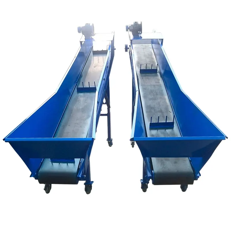 Supoprt Custom industri PVC sabuk karet mesin Conveyor dengan inti komponen Gearbox
