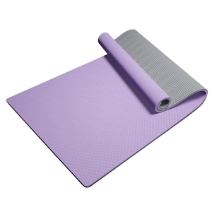 OEM kalın 6mm TPE spor matı kaymaz özel Logo Yoga ve Pilates egzersiz matı ev kullanımı için özel renklerde mevcuttur - Product Image 4