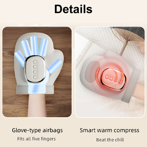 Masseur des mains avec compresse thermique sans fil Arthristis Canal carpien Engourdissement Circulation Soulagement de la douleur Du poignet à la paume des doigts - Product Image 4