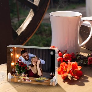 Tùy chỉnh 2x3 Máy tính để bàn hiển thị hai mặt freestanding Mini Acrylic hình ảnh khung cho phim ảnh thẻ tem - Product Image 5