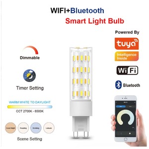 Akıllı ampul seramik vücut g4 taban app kontrolü 12v wifi tuya akıllı led g4 - Product Image 6