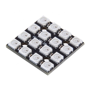 WS2812B anello LED RGB 16 bit WS2812 5050 luci LED RGB con modulo Driver integrato pannello lampada a LED a 16 bit per Ardu - Product Image 1