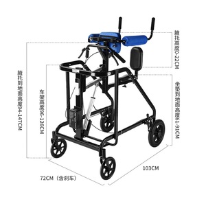 Ev tıbbi lüks ağır rehabilitasyon divices tutun alüminyum kıdemli yaşlı yardım yürüyüş yürüteç rollator